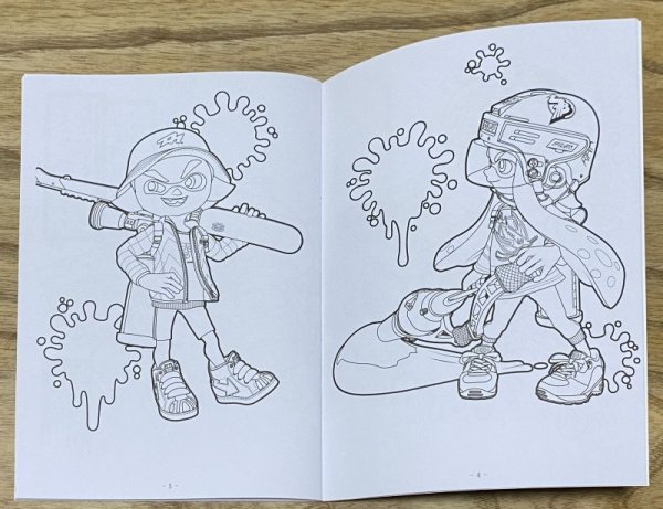 Photo3: Splatoon 2 Coloring Book [Brand New] (3)