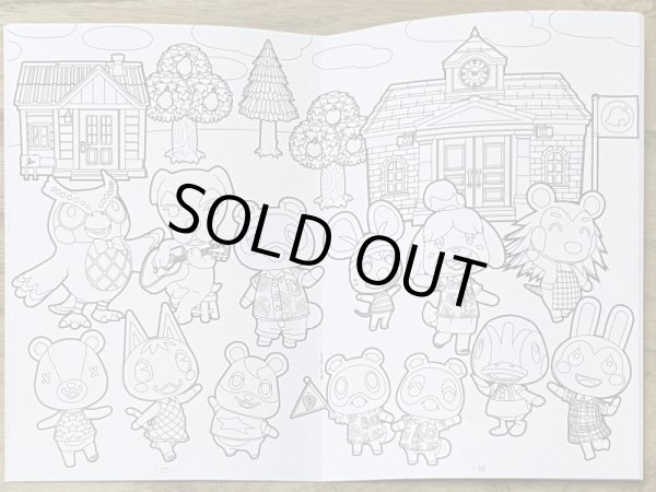 Photo3: Animal Crossing Coloring and Activity Book [Brand New] (3)