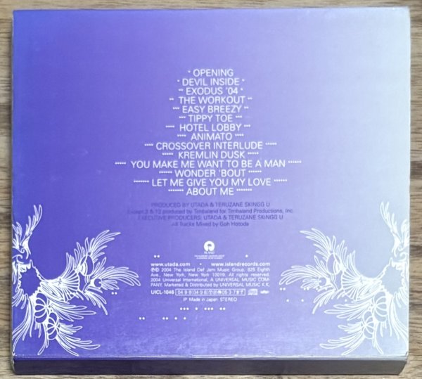 Photo2: Utada Hikaru / Utada -  Exodus [English Language Album] (First Print Edition with Slipcase) (2)