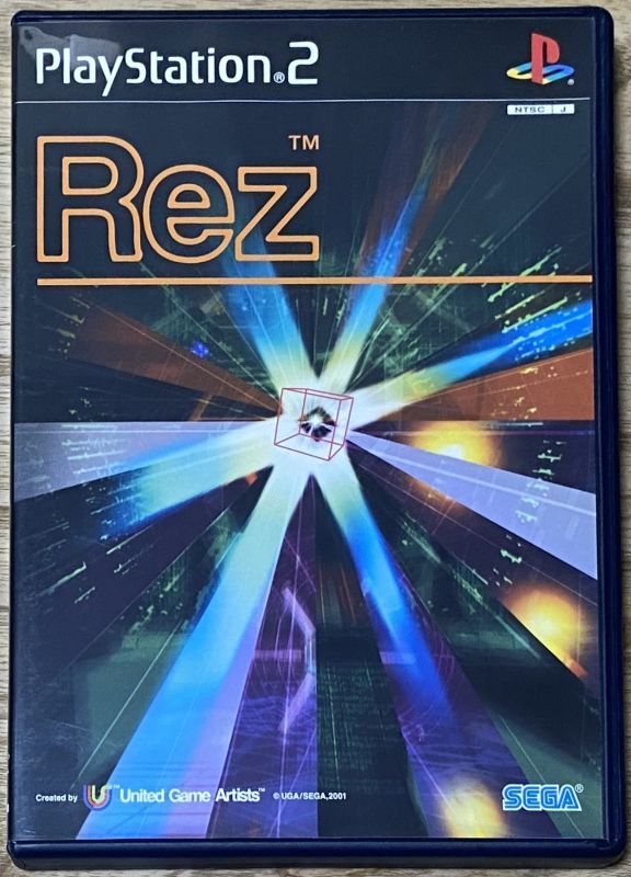 【日米首脳】Rez 快楽発生装置　レズ　ゲーム販促ポスター　2001年　PS2 ドリキャス ポスター